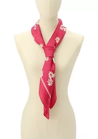 Daisy Dot Printed Silk Square