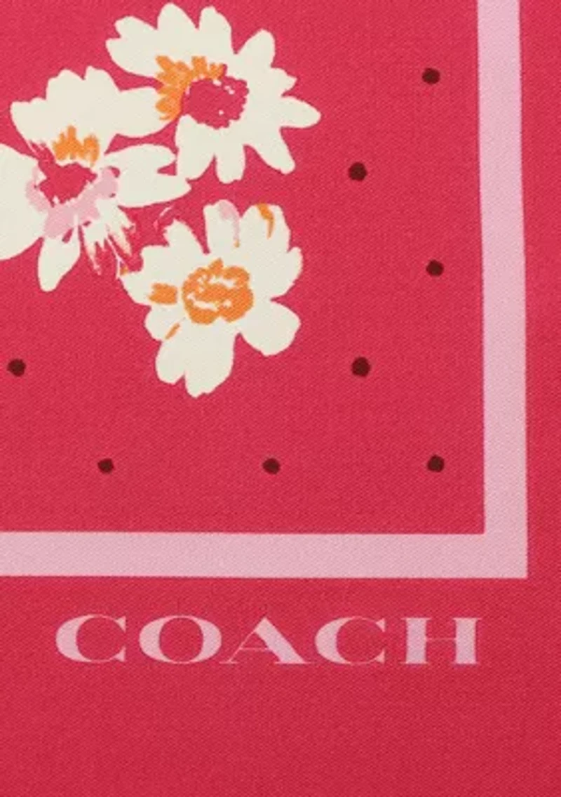 Daisy Dot Printed Silk Square