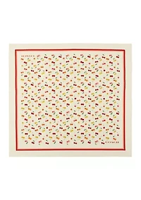 Cherry Mix Printed Silk Bandana