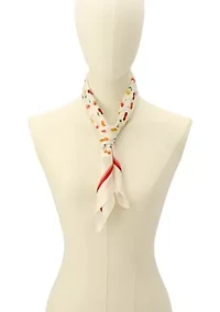 Cherry Mix Printed Silk Bandana