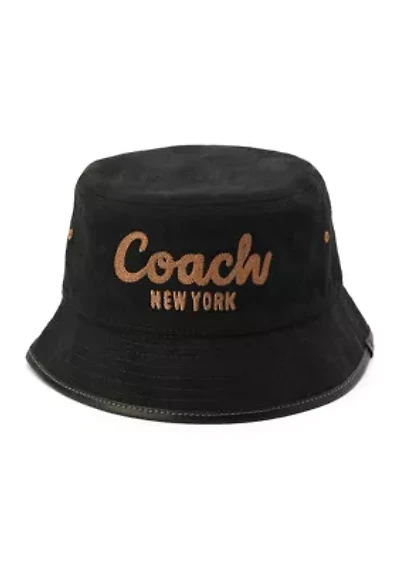 Embroidered Denim Bucket Hat