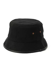 Embroidered Denim Bucket Hat