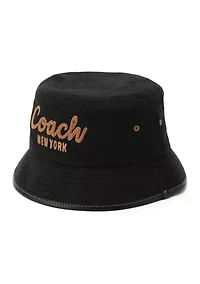 Embroidered Denim Bucket Hat