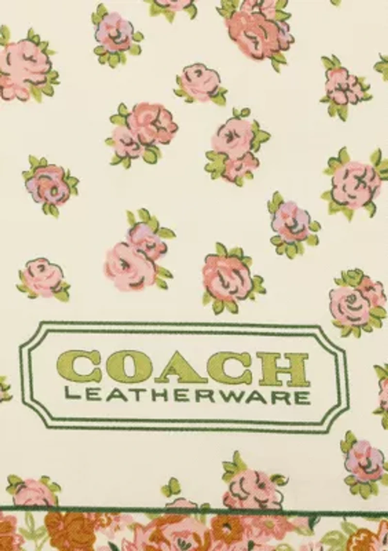 Tea Rose Printed Silk Square Scarf 