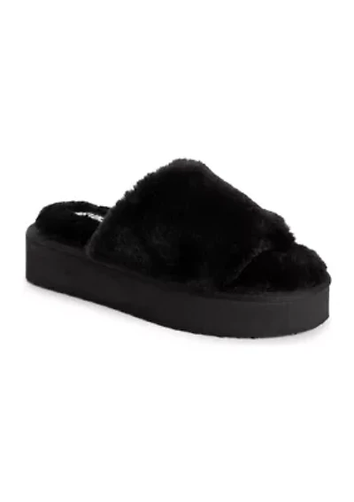 Womens Platform Slide Slipper