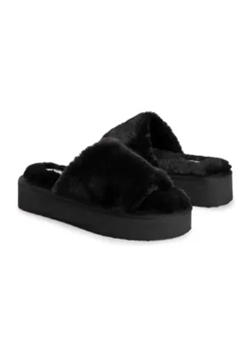 Womens Platform Slide Slipper