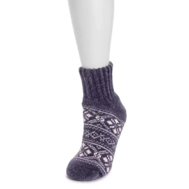 Womens 2 pack Chenille Cabin Socks
