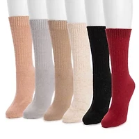 Womens Microfiber Boot Socks (6 Pack)