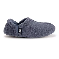 Womens Flannel Plaid Slipper with Berber heel