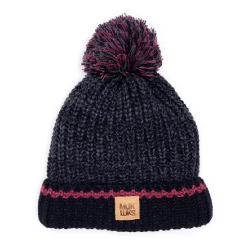 Womens Marled Chunky Stitch Hat