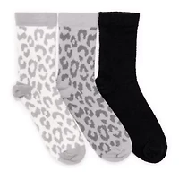 Women's 3 Pack Cozy Compression Crew Socks