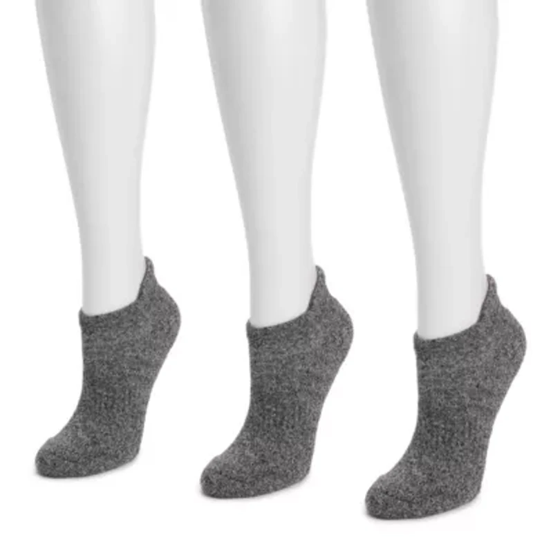 Women's 3 Pack Nylon Compression Ankle Socks