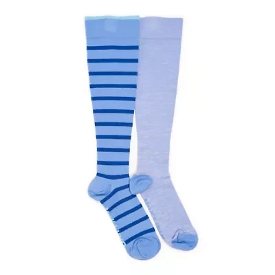 Women's 2 Pair Pack Nylon Compression Knee High Socks