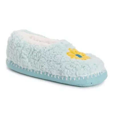 Women's Sherpa Ballerina with Applique- Color Bottom
