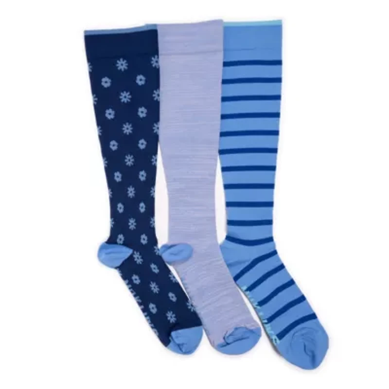 Women's 3 Pair Pack Compression Socks