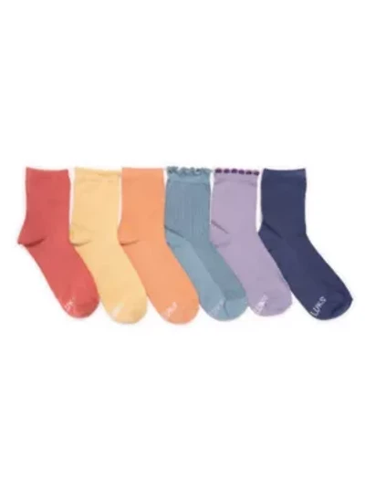 Women's 6 Pack Whisper Soft Crew Socks