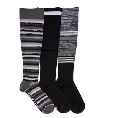 Women's 3 Pair Pack Nylon Compression Socks