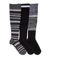 Women's 3 Pair Pack Nylon Compression Socks