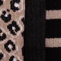 Women's 3 Pack Tall Cotton Compression Knee-High Socks