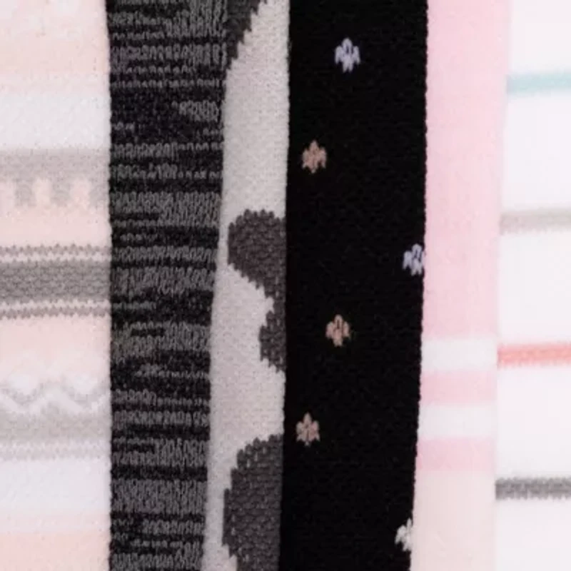 Women's 6 Pack Nylon Compression Knee-High Socks