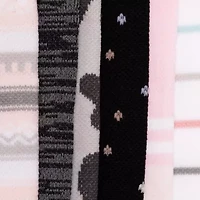 Women's 6 Pack Nylon Compression Knee-High Socks