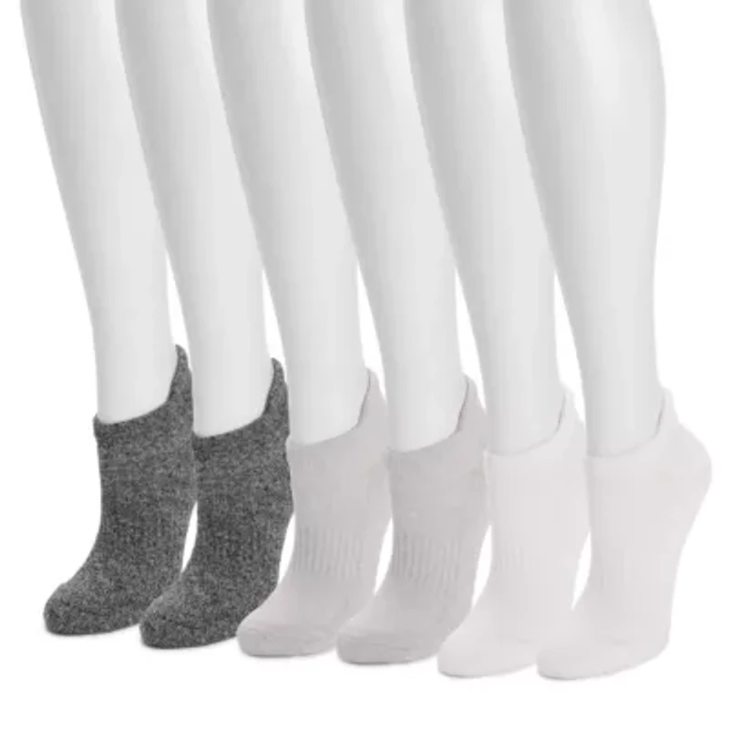 Women's 6 Pair Pack Low Cut Ankle Compression Socks