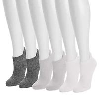 Women's 6 Pair Pack Low Cut Ankle Compression Socks