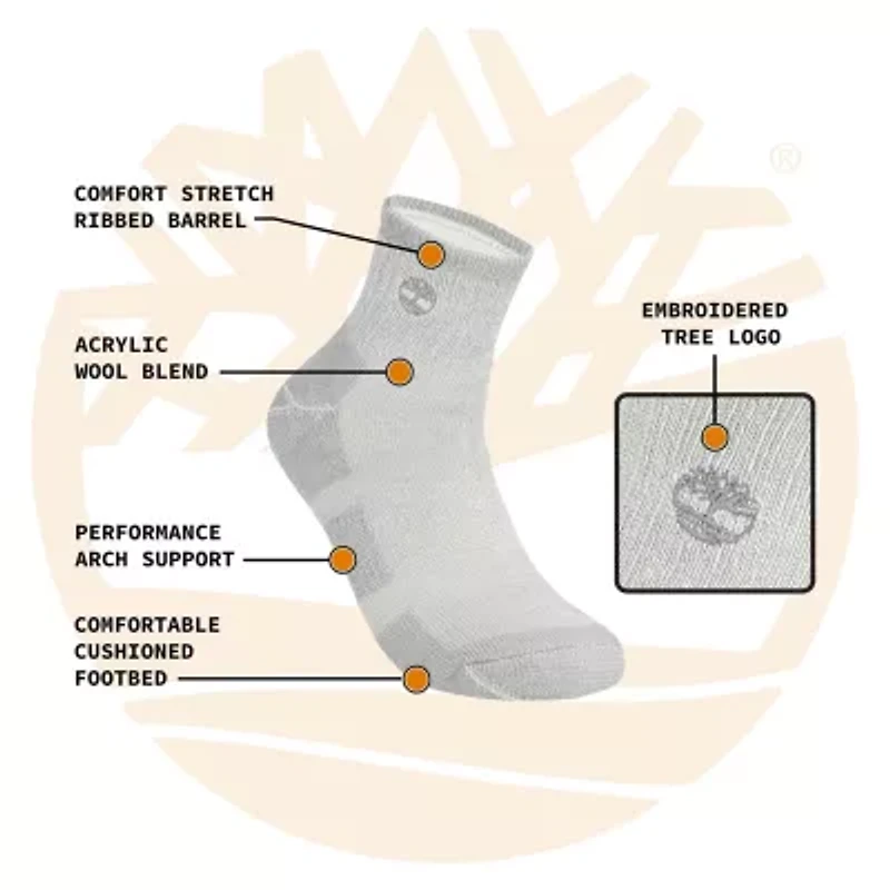 TIMBERLAND 3 PACK HEATHPORT BOOT QUARTER