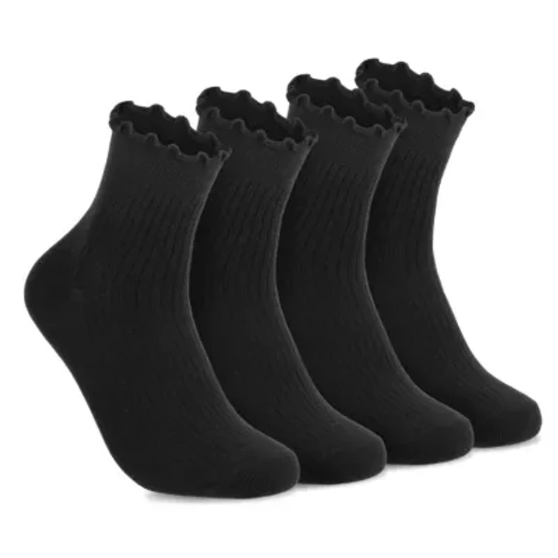 TIMBERLAND 4 PACK RUFFLE SOFT HIGH QUARTER