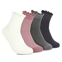 TIMBERLAND 4 PACK RUFFLE SOFT HIGH QUARTER