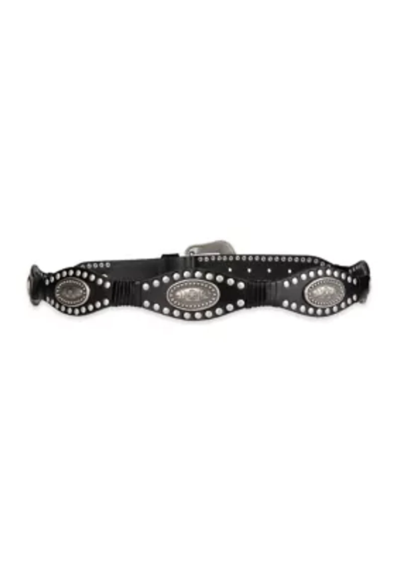 Sam Edelman Women's Studded Western Leather Fashion Belt