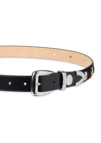 Flat Stud Slim Fashion Belt
