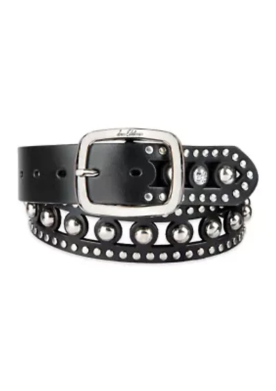 Women's Cutout Gem Studded Belt