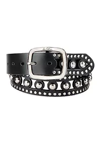 Women's Cutout Gem Studded Belt
