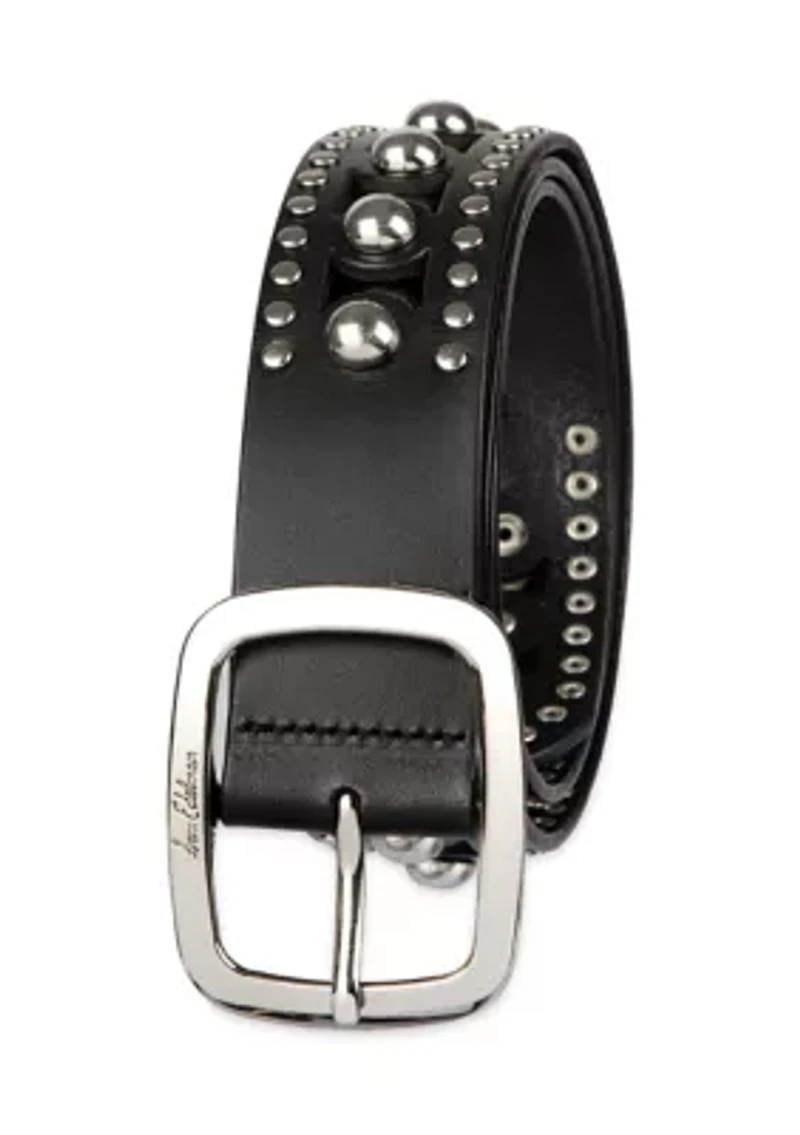 Women's Cutout Gem Studded Belt