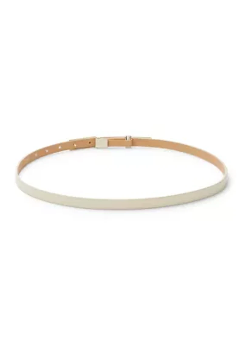 Chain and Faux Leather Belt Set