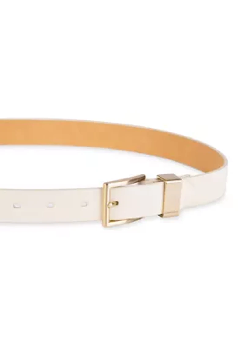 Metal Loop Slim 1" Fashion Belt