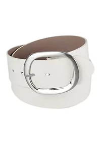 Two One Reversible Centerbar Statement Buckle Belt