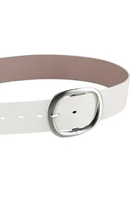 Two One Reversible Centerbar Statement Buckle Belt