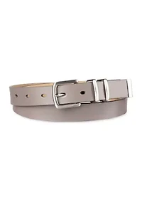 Modern Metal Double Loop Slim Fashion Belt