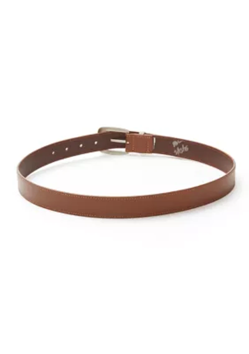 Belt with Metal Keeper