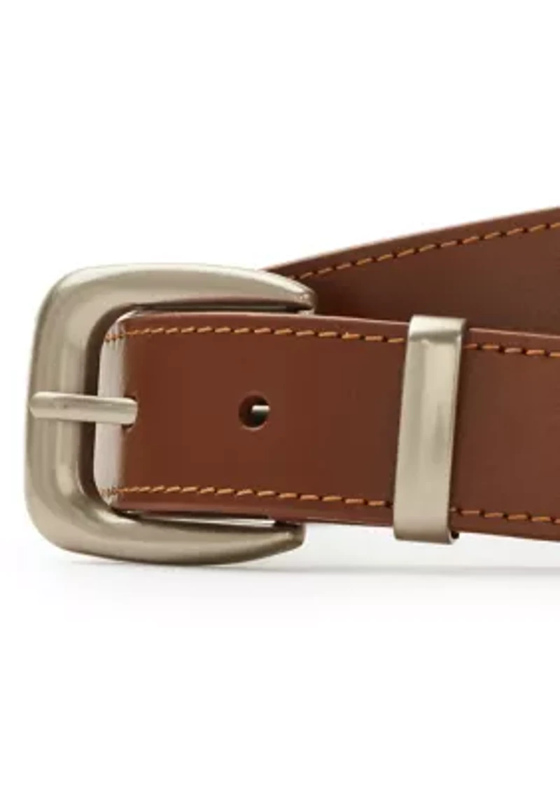 Belt with Metal Keeper