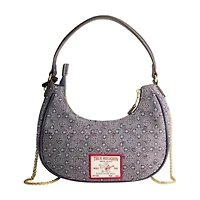 True Religion Striped Denim Small Hobo