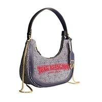 True Religion Striped Denim Small Hobo