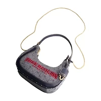 True Religion Striped Denim Small Hobo
