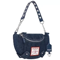 True Religion Chain Handle Denim Hobo