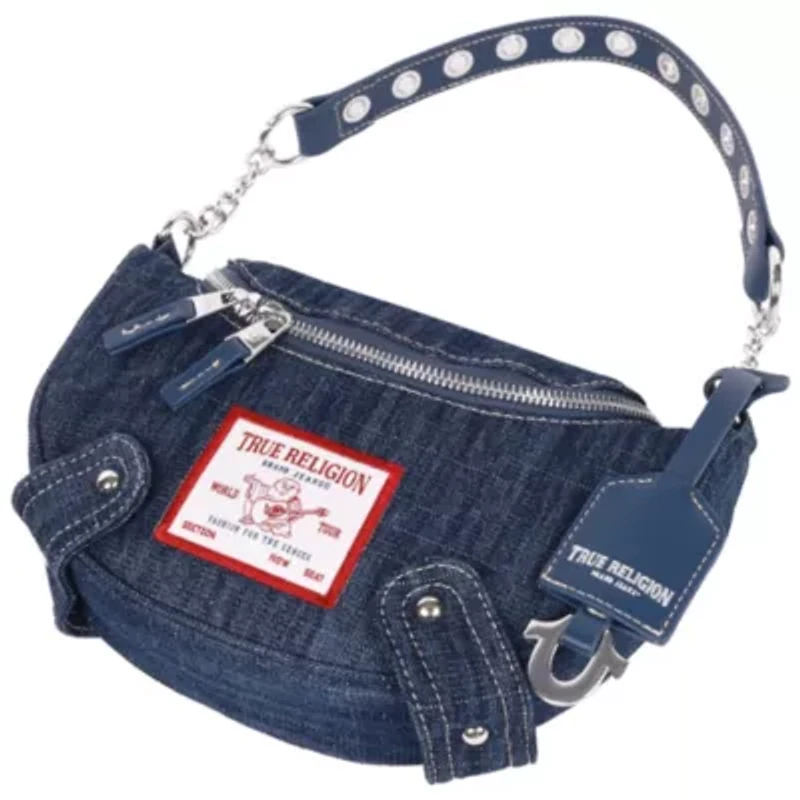 True Religion Chain Handle Denim Hobo