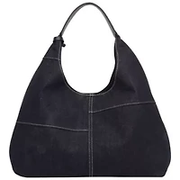 True Religion Retro Logo Denim Hobo Bag