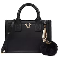 True Religion Pom Dangle Modern Tote