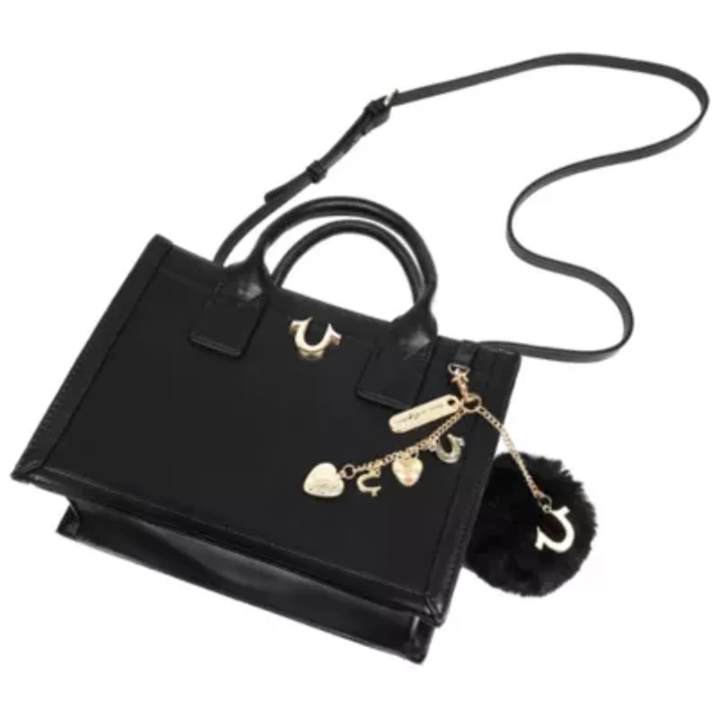 True Religion Pom Dangle Modern Tote